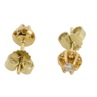 Vintage diamond studs in 14 carat gold-Earrings-The Antique Ring Shop