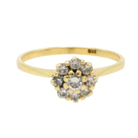 Vintage diamond cluster ring in 14 carat gold-Vintage Rings-The Antique Ring Shop