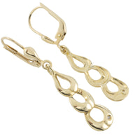 Pendant earrings with diamond-Earrings-The Antique Ring Shop