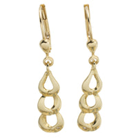 Pendant earrings with diamond-Earrings-The Antique Ring Shop