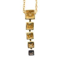 Diamond pendant in 14 carat gold-Pendants-The Antique Ring Shop