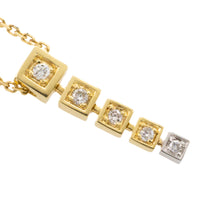 Diamond pendant in 14 carat gold-Pendants-The Antique Ring Shop