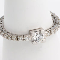 White gold diamond link ring-vintage rings-The Antique Ring Shop