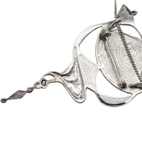 Silver and enamel Art Nouveau style pendant-Pendants-The Antique Ring Shop