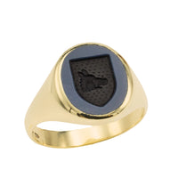 Vintage signet ring with intaglio-gents rings-The Antique Ring Shop