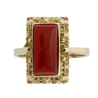 Carnelian ring in 14 carat gold-vintage rings-The Antique Ring Shop