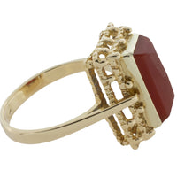 Carnelian ring in 14 carat gold-vintage rings-The Antique Ring Shop