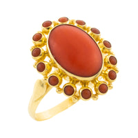 Vintage 14 carat gold cluster ring-Vintage Rings-The Antique Ring Shop