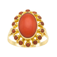Vintage 14 carat gold cluster ring-Vintage Rings-The Antique Ring Shop