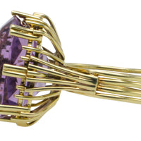 Vintage amethyst ring in 14 carat gold-Vintage Rings-The Antique Ring Shop