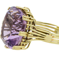 Vintage amethyst ring in 14 carat gold-Vintage Rings-The Antique Ring Shop