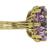 Vintage amethyst ring in 14 carat gold-Vintage Rings-The Antique Ring Shop