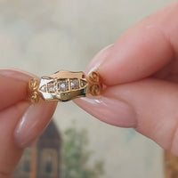 Edwardian five stone diamond ring from 1904