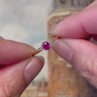 Ruby and diamond ring in 18 carat gold