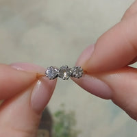 Vintage three stone diamond ring