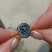 Vintage signet ring with intaglio