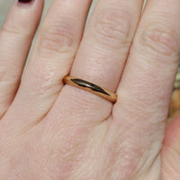 Vintage trouwring van 14 karaat goud