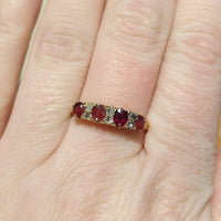 Edwardian ruby and diamond ring from 1910-The Antique Ring Shop