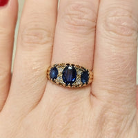 Sapphire and diamond ring from 1913