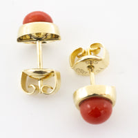 Vintage 14 carat golden struds-Earrings-The Antique Ring Shop