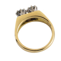 Vintage double diamond ring in 18 carat gold-Vintage & retro rings-The Antique Ring Shop