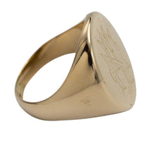 Large heavy antique signet ring from 1910-mens rings-The Antique Ring Shop