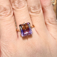 Ametrine ring in 14 carat gold-Vintage Rings-The Antique Ring Shop
