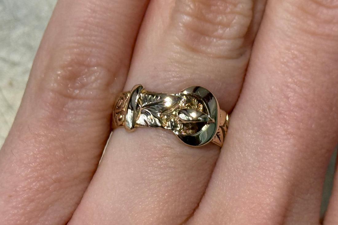 Antique buckle ring from 1914-Antique rings-The Antique Ring Shop