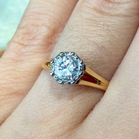 Vintage diamond solitaire ring