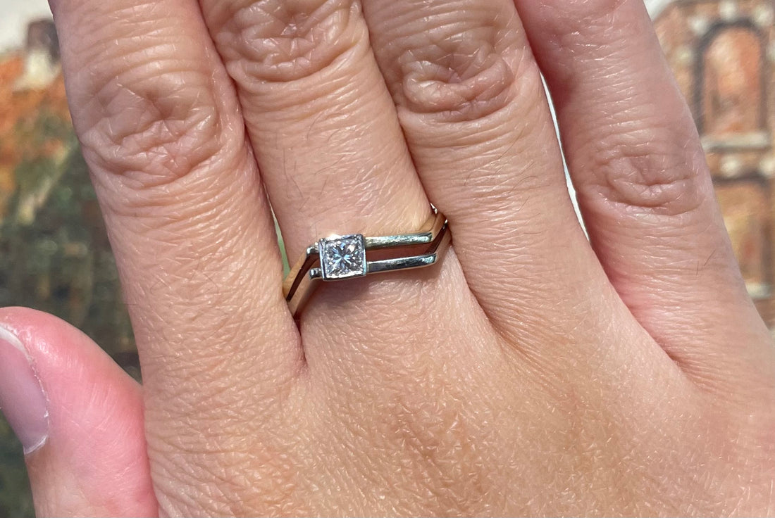 Princess cut diamond ring