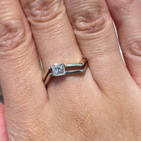 Princess cut diamond ring
