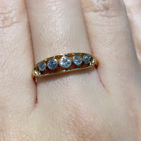 Antique five stone old cut diamond ring-Antique rings-The Antique Ring Shop