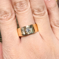 Diamond gypsy ring from 1926-gents rings-The Antique Ring Shop