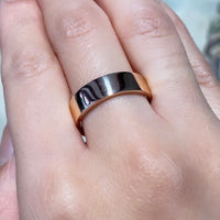 14 carat rose gold band-wedding rings-The Antique Ring Shop