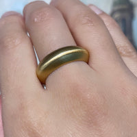 Matt finished band in 18 carat gold-wedding rings-The Antique Ring Shop