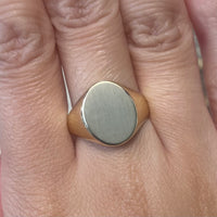 14 carat gold signet ring-gents rings-The Antique Ring Shop