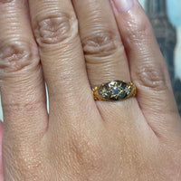 Victorian diamond gypsy ring from 1896