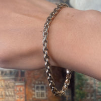 Cable style bracelet in 14 carat gold-Bracelets-The Antique Ring Shop