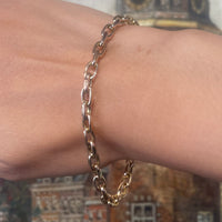 14 carat gold link bracelet-Bracelets-The Antique Ring Shop