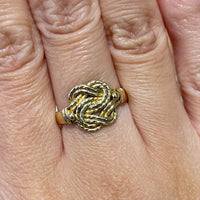 Vintage 14 carat gold knot ring-Vintage Rings-The Antique Ring Shop