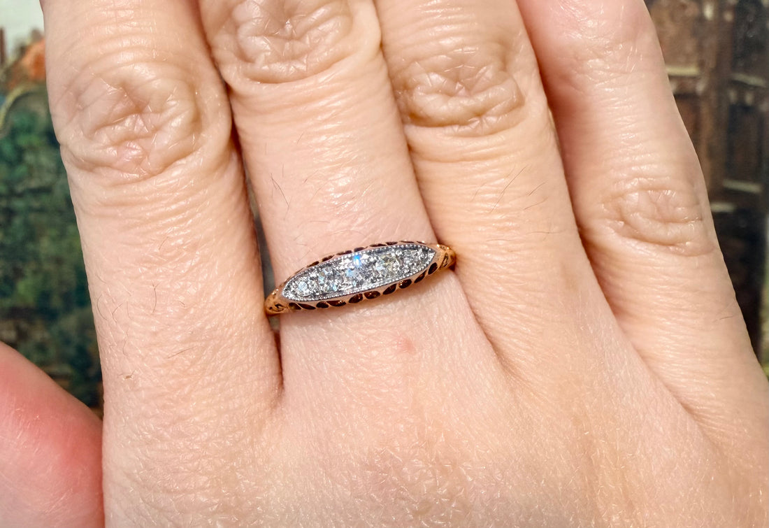 Edwardian old cut diamond ring