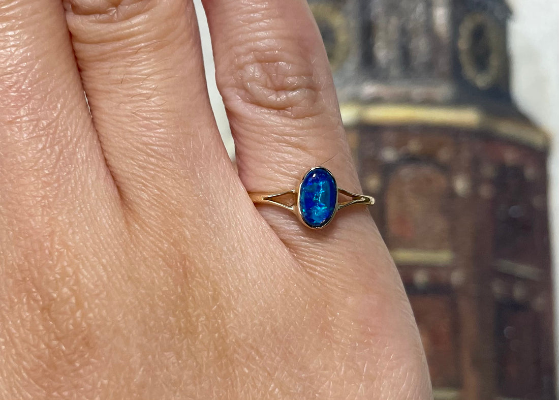 Vintage opaal ring