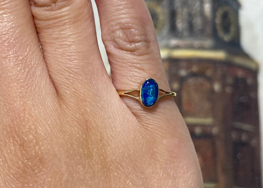 Vintage opaal ring