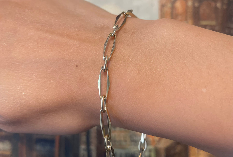 Forever closed braclet in 14 carat gold-Bracelets-The Antique Ring Shop