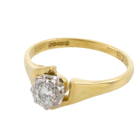 Vintage diamond solitaire ring-Vintage Rings-The Antique Ring Shop