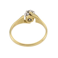 Vintage diamond solitaire ring-Vintage Rings-The Antique Ring Shop