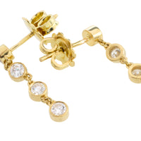 Diamond earrings in 14 carat gold