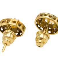 Vintage opal and diaomond studs