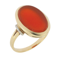 Vintage carnelian signet ring-Vintage Rings-The Antique Ring Shop