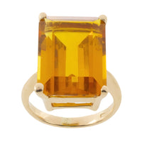 Citrine ring in 14 carat gold-Vintage Rings-The Antique Ring Shop